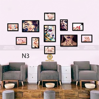 20 Bộ Tranh Trang Trí Tiệm Nail  - Mi Chất Lượng Cao