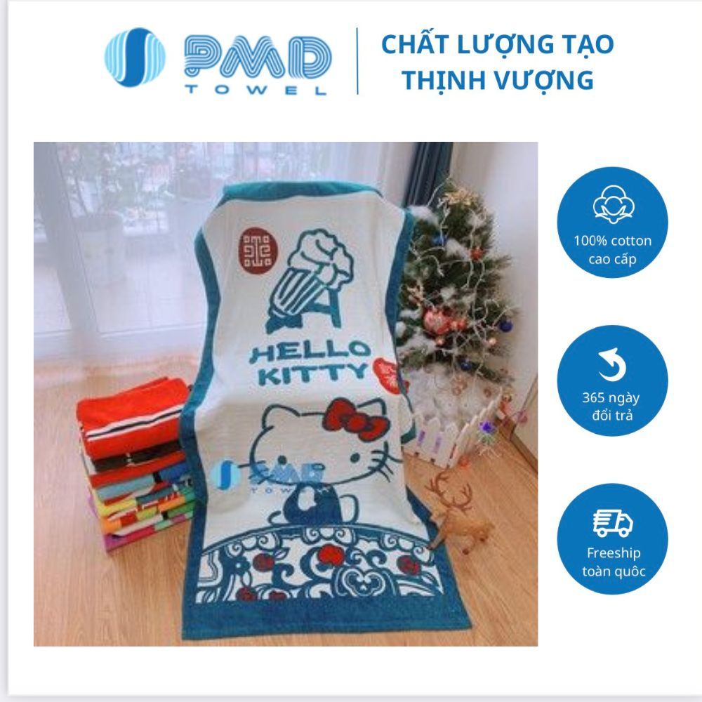 Khăn tắm hình thú cho bé xuất Nhật cotton cao cấp họa tiết ngộ nghĩnh bé rất thích,thấm nước tốt không sổ lông phai màu