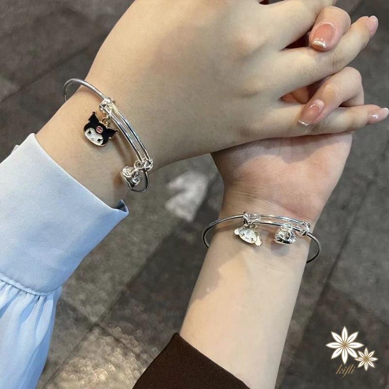 SANRIO Mới Vòng Đeo Tay Họa Tiết Kuromi Dễ Thương Bắt Mắt Sành Điệu