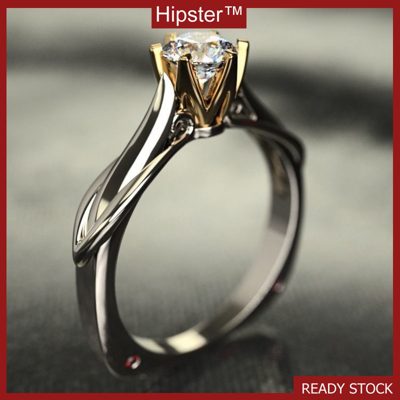 Nhẫn đính đá Moissanite cổ điển cho nữ