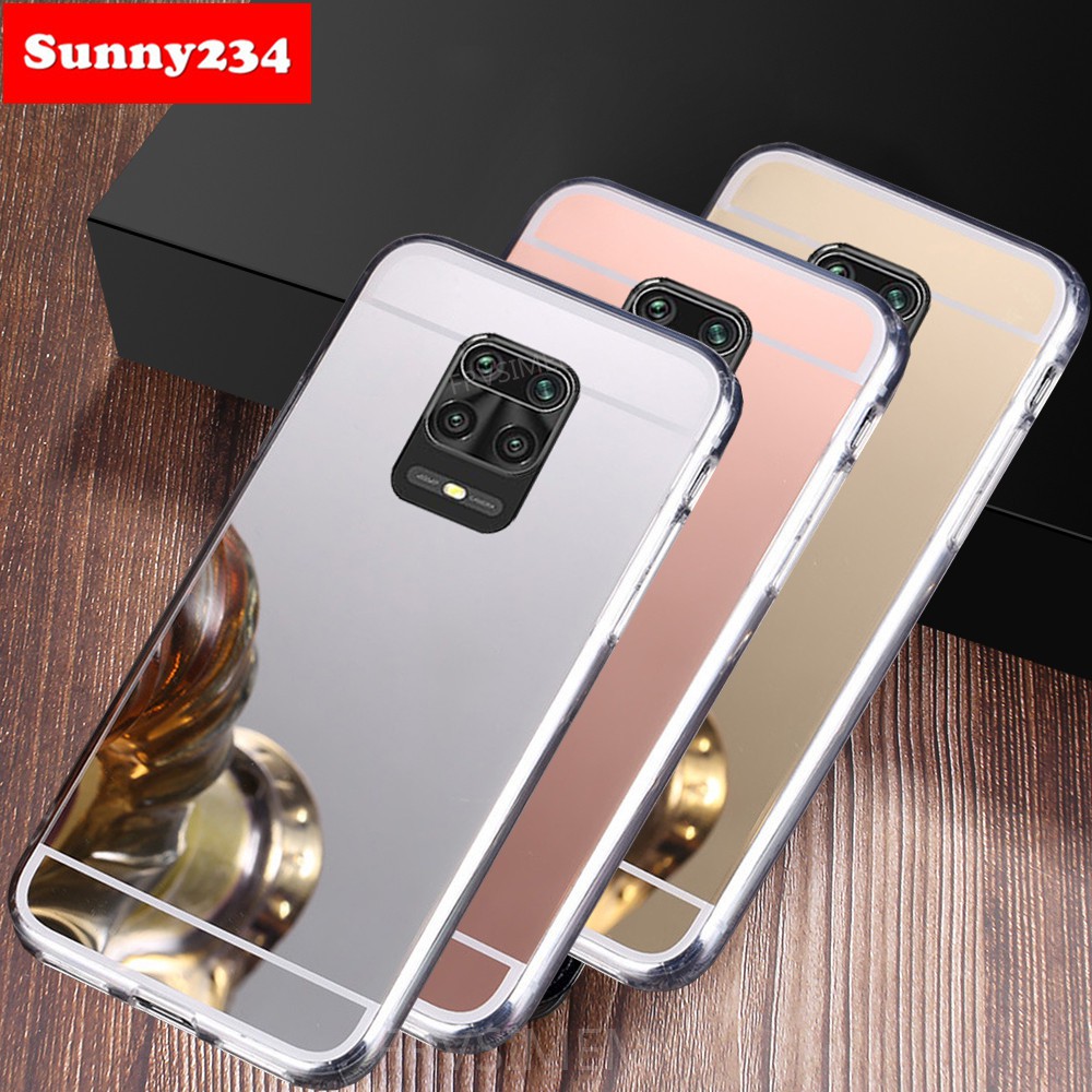 Ốp lưng Redmi Note 10 Pro 9 9A 9C Note 9 Pro Max 9S 5 6 7 8 Pro Ốp lưng điện thoại Mirror Soft TPU