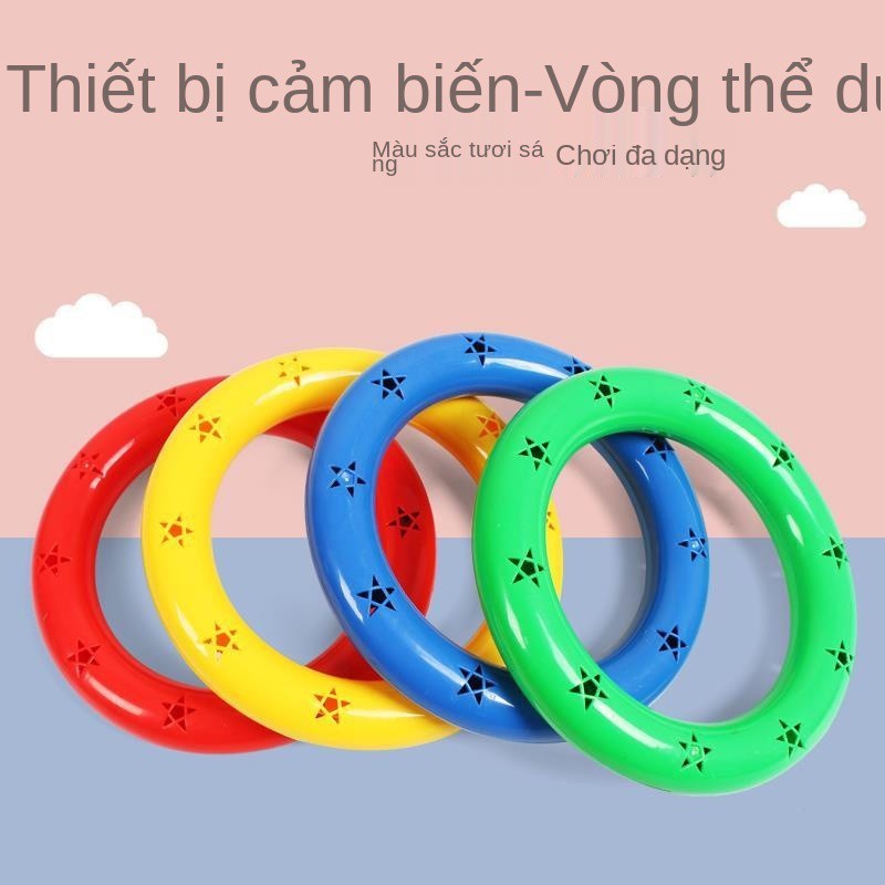 giọng mẫu giáo Vòng thể dục vòng tay múa trẻ em 0-1 tuổi em bé rattle đồ chơi trẻ em rattle nhạc cụ