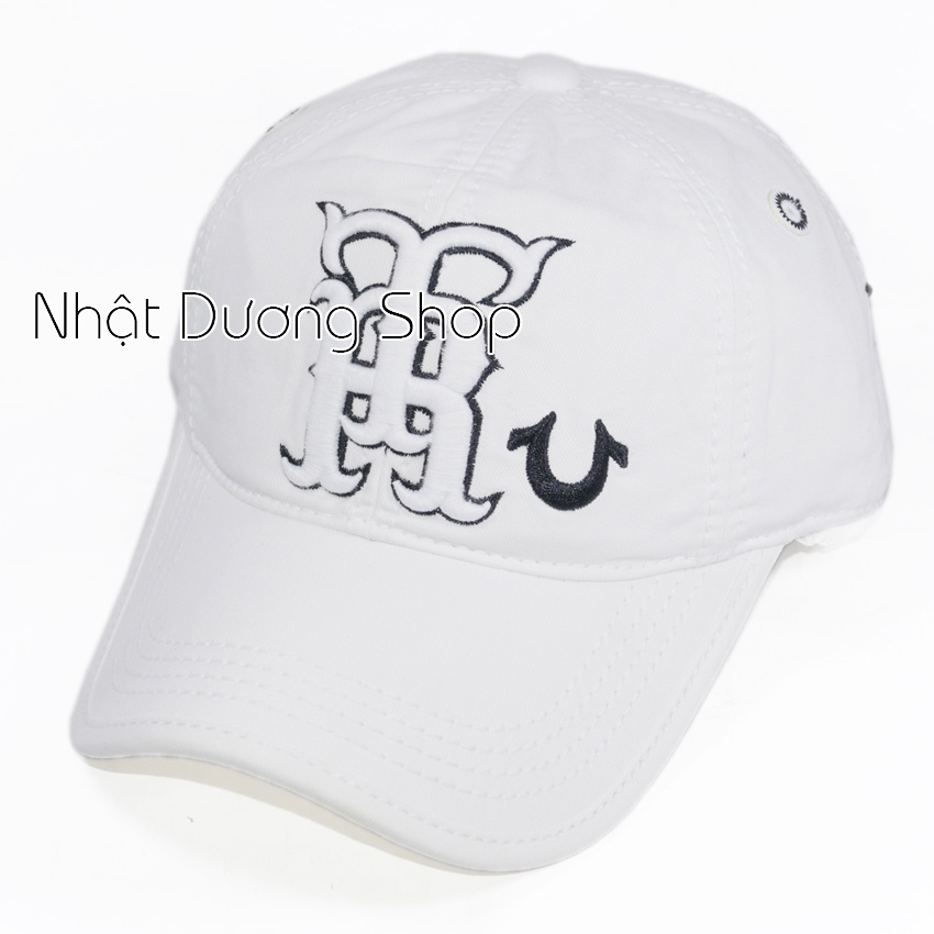 Nón ông địa thật cao cấp, mũ ông địa vải Kaki cao cấp đẹp, sang trọng, kết True Religion làm chắc chắn