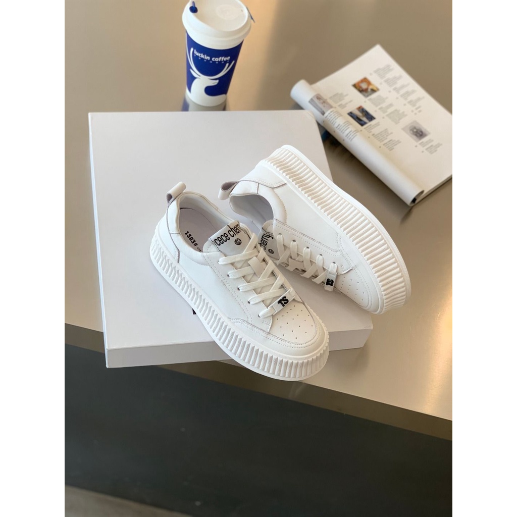 Giày Thể Thao Đế Dày Màu Trắng Dễ Phối Đồ Hợp Thời Trang Cho Nữ