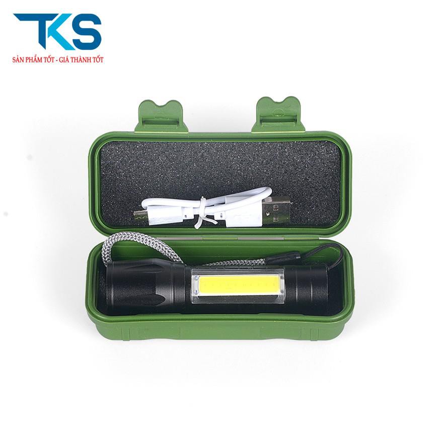 Đèn pin mini siêu sáng T1 3 chế độ sáng, chống nước, Đèn cầm tay mini tiện dụng