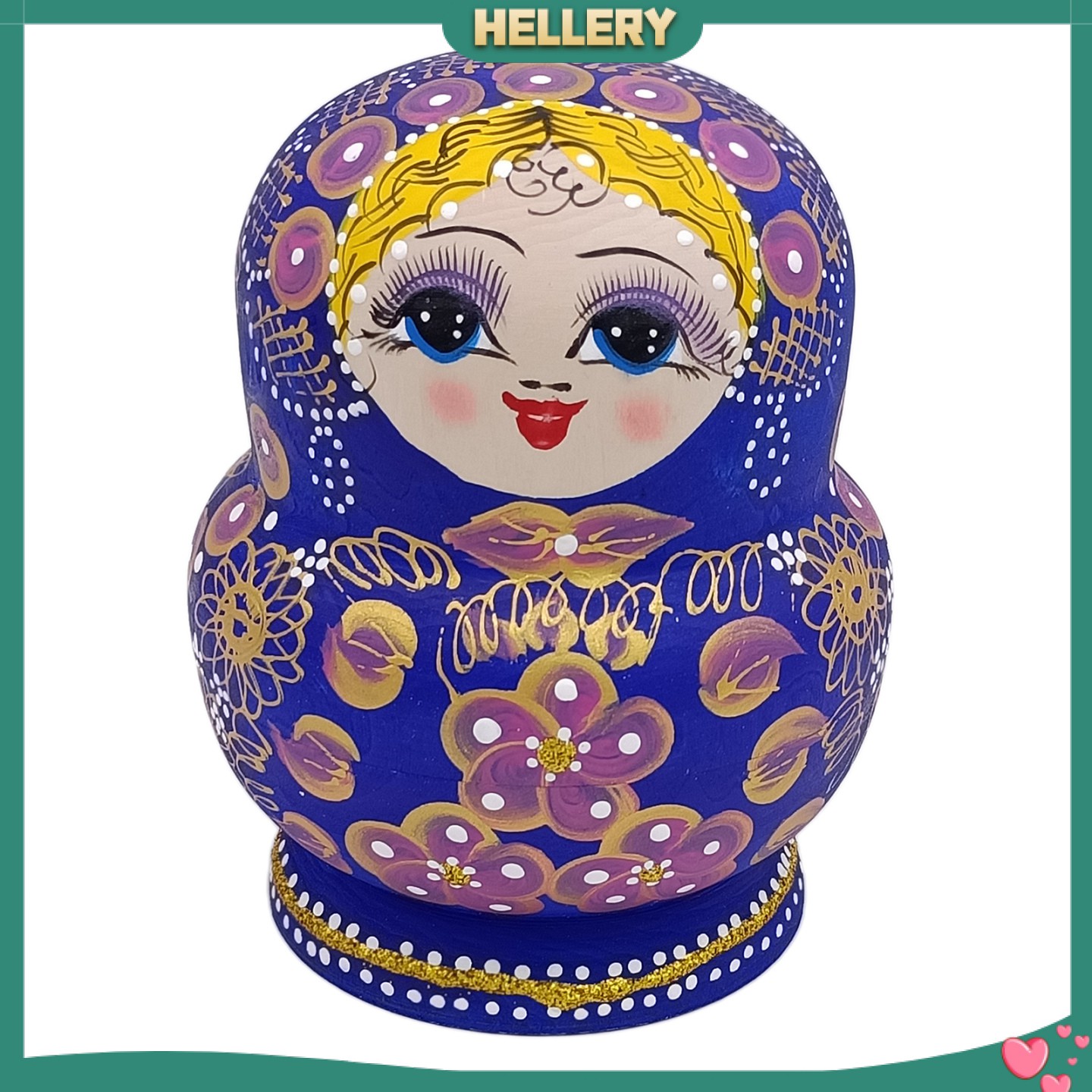 Bộ 10 Búp Bê Nga Matryoshka Matryoshka Bằng Gỗ Vẽ Tay