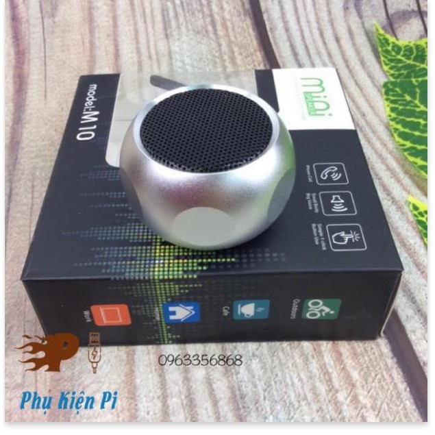 Loa Bluetooth Mini Siêu Nhỏ M10 Vỏ Kim Loại, Âm Thanh Cực Chất, Nghe Nhạc Cực Hay, Có Dây Đeo Balo Tiện Lợi (hàng tốt 1)