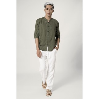 ÁO ĐŨI NAM - TAY LỠ CÚC TẾT ( ĐEN-RÊU-TRẮNG )
