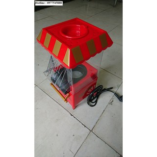 Máy nổ bỏng ngô mini dành cho gia đình có bánh xe