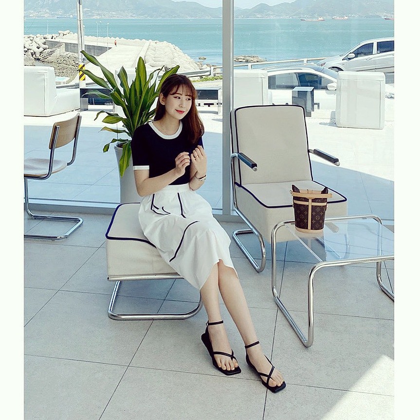 GIÀY SANDAL QUAI HẬU NỮ ĐẾ BỆT SHU STORE - SANDAL NỮ THỜI TRANG XỎ CHÉO ĐẾ BỆT MŨI VUÔNG