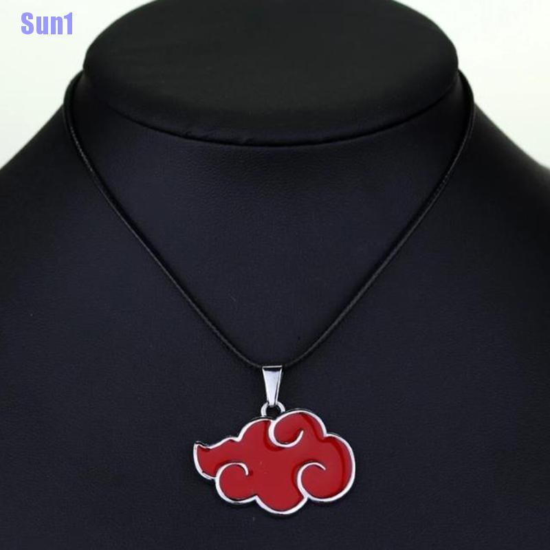 Dây chuyền mặt hình đám mây đỏ phong cách anime Naruto