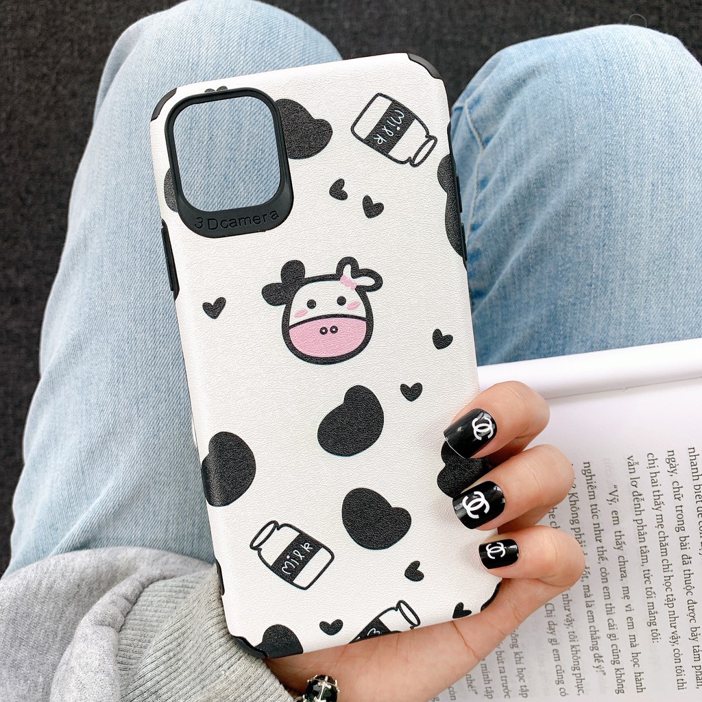 [ IPHONE ] Ốp Lưng Da IMD Dinosaur And Milk - R037 | BigBuy360 - bigbuy360.vn