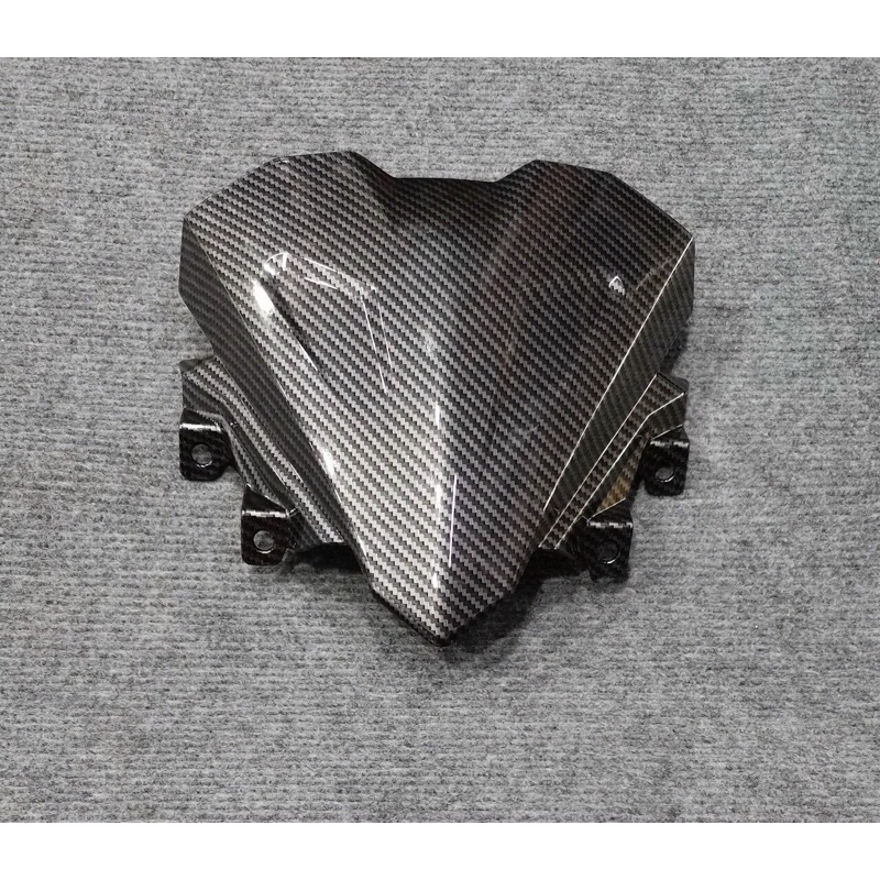 Mão chắn gió Winner X V3 Cacbon_Đen_đen mờ_đen trong