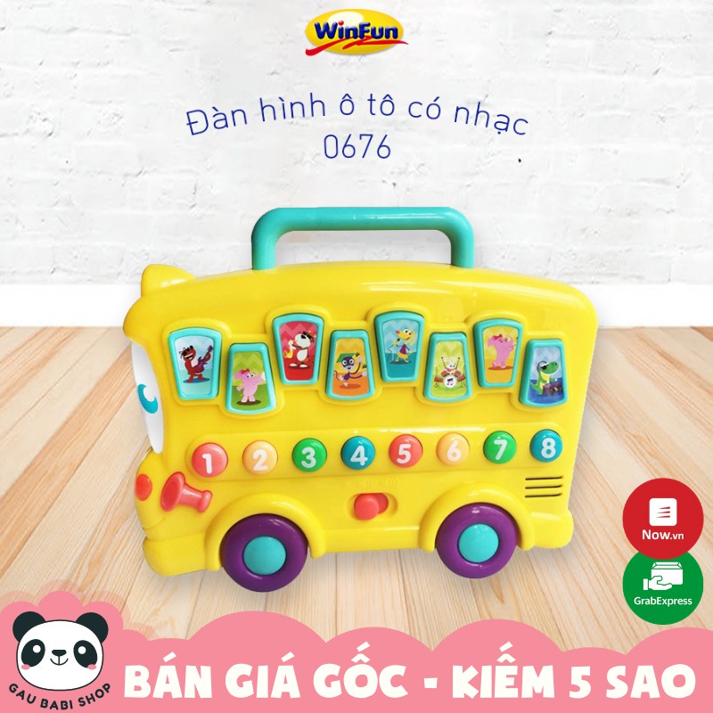 FREE SHIP !!! Đàn hình ô tô có nhạc Winfun 0676