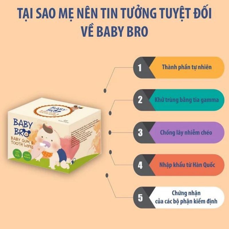 Khăn Lau Răng 🍄𝑭𝒓𝒆𝒆𝒔𝒉𝒊𝒑🍄 Xylitol và Kem Đánh Răng Trẻ Em Hàn Quốc Babybro Hữu Cơ An Toàn - Mầm Chồi Lá