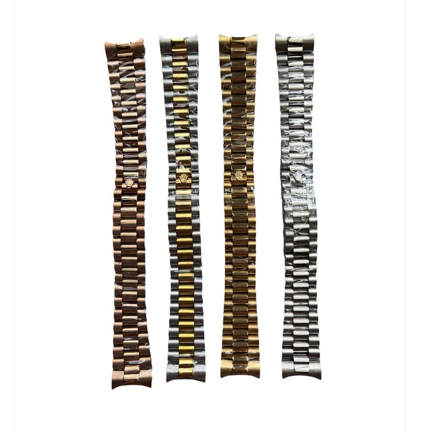 Dây đồng hồ Rolex 3 mắt đúc xịn size 20( Tặng kèm dụng cụ thay dây )