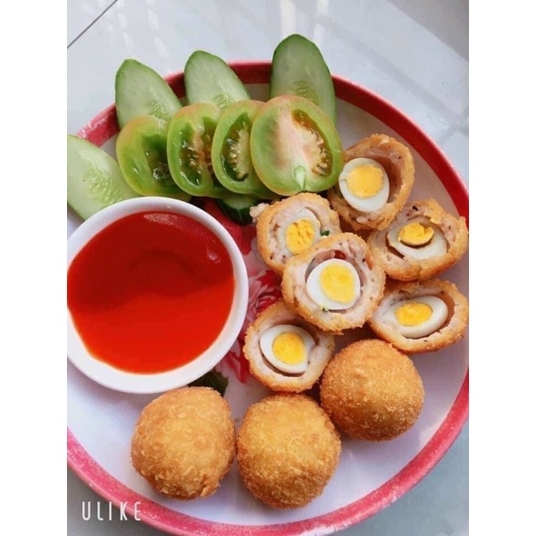 Chả bách hoa trứng cút vĩ 12 viên (giao tphcm)