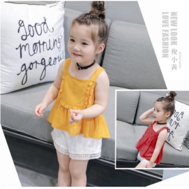 Set bộ đũi 2 dây cho bé gái