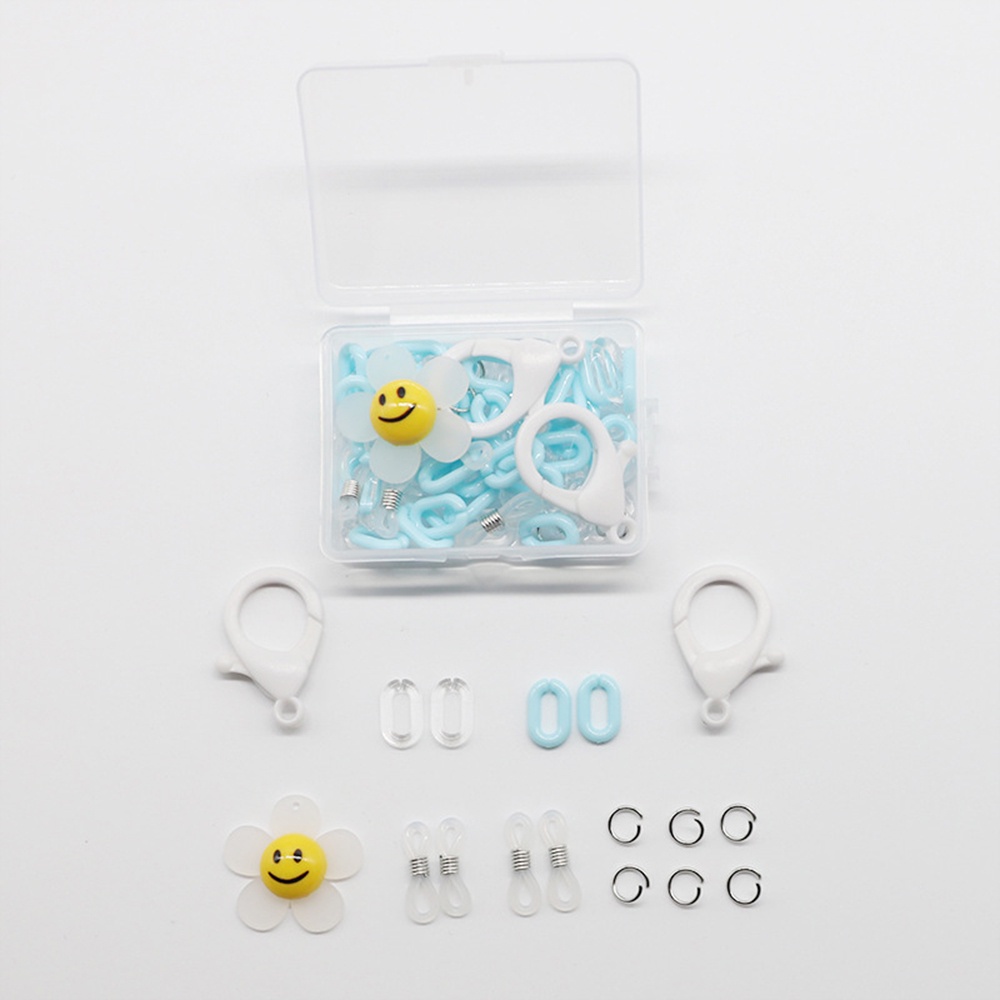 Dây Xích Gắn Túi Xách Bằng Acrylic Trong Suốt Họa Tiết Hoa Mặt Cười DIY