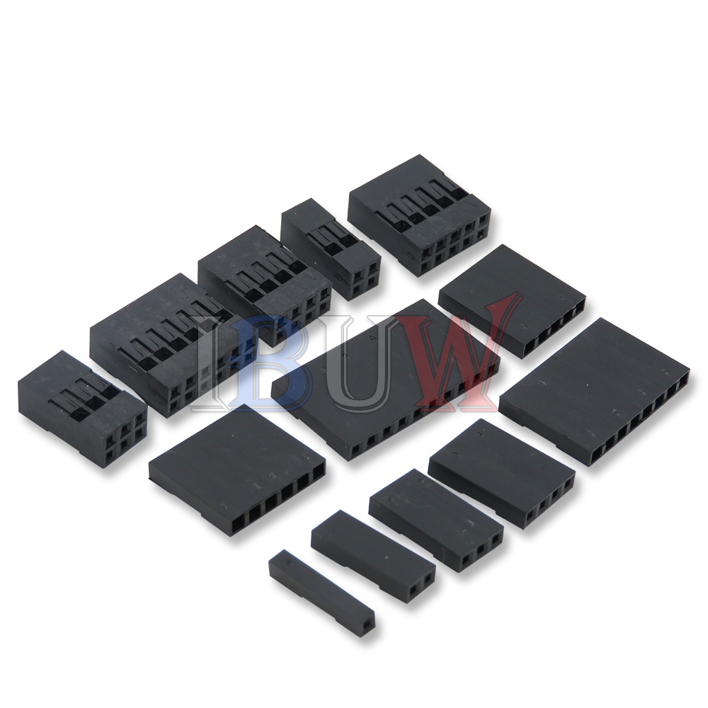 Set 100 Đầu Nối Dây Cáp Nhựa 2.54mm 1x2P 2x2P 1x3P 2x3P 1x4P 2x4P 1x5P 2x5P 1x6P