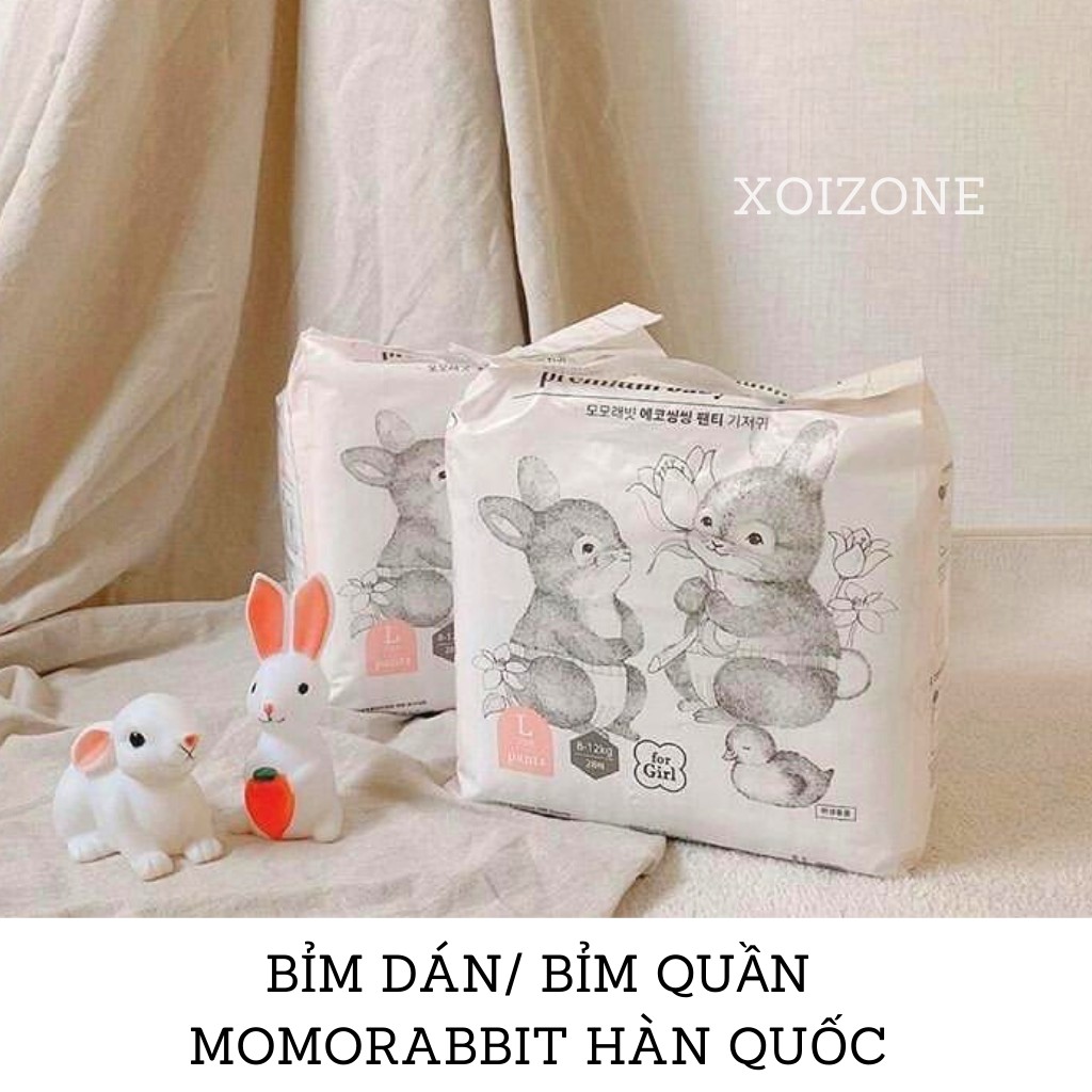 [TÁCH LẺ MIẾNG DÙNG THỬ] Bỉm Quần/Dán Momo Rabbit Nội Địa Hàn Đủ Size S50/M44/L40/XL36 và L28/XL22/XXL18