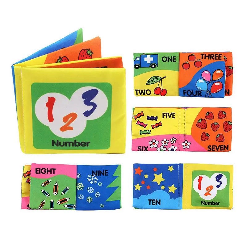 Sách Đồ Chơi Bằng Vải Mềm Mại Dành Cho Bé 0 Đến 6 Tháng Tuổi