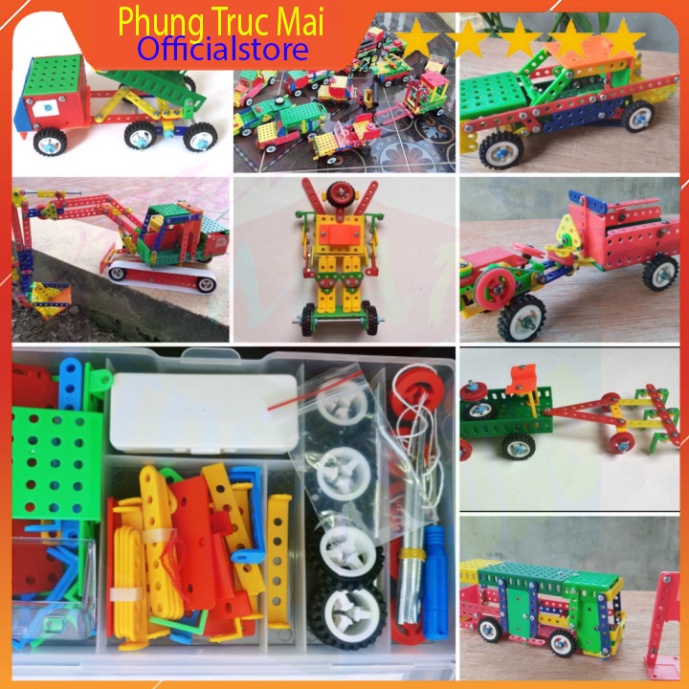 Đồ chơi lắp ráp  mô hình kỹ thuật thông minh 182 chi tiết
