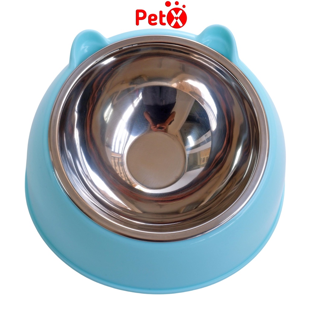 Bát ăn chống gù cho chó mèo thú cưng PetX