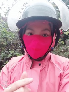 Khẩu trang chống thấm đi mưa!