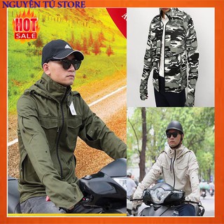 ÁO CHỐNG NẮNG NAM MẪU MỚI NHẤT CÓ THOÁNG KHÍ SAU LƯNG, TÚI BÊN TRONG, CHẤT KAKI CỰC MÁT