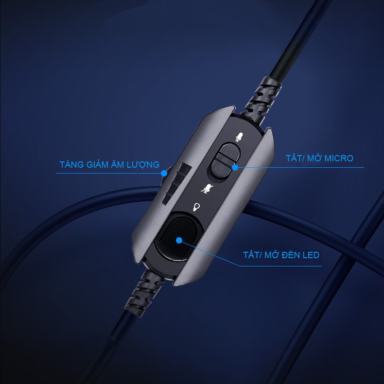 Tai nghe 7.1 chuyên game HP H500GS led RGB - âm thanh cực chuẩn (Đen)