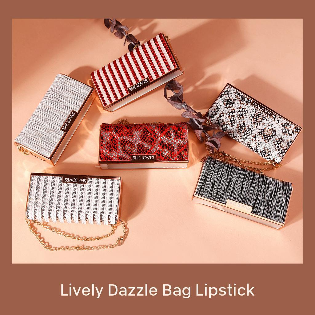 [Hàng mới về] Son Lì Sheloves Thiết Kế Túi Đựng Nhỏ Gọn Có 6 Màu Lựa Chọn