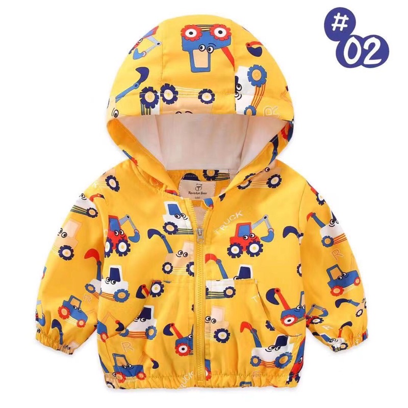 Áo khoác gió trẻ em 2 lớp hàng Quảng Châu cao cấp cho bé trai/ gái size 100-140