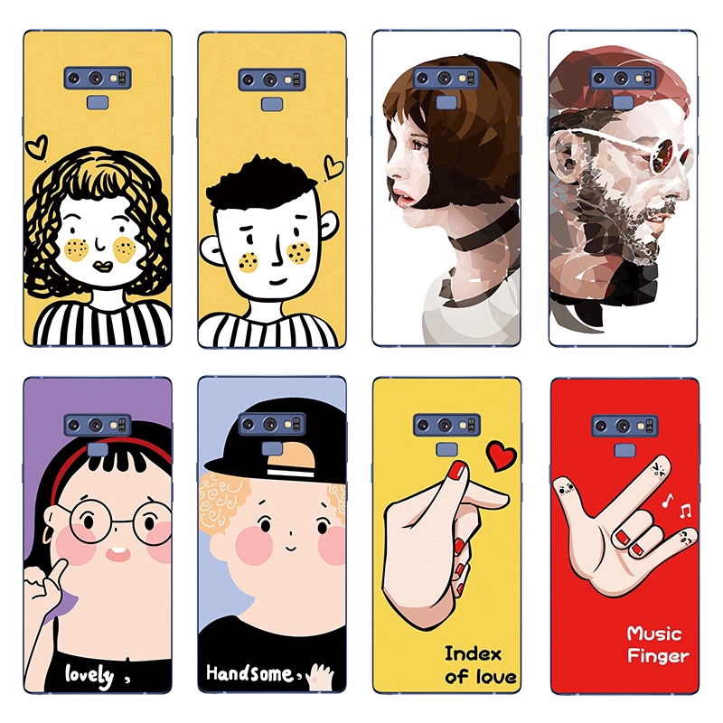 Ốp điện thoại TPU trang trí hình vẽ hoạt hình dành cho Samsung Note 9 8/S8 S9 Plus