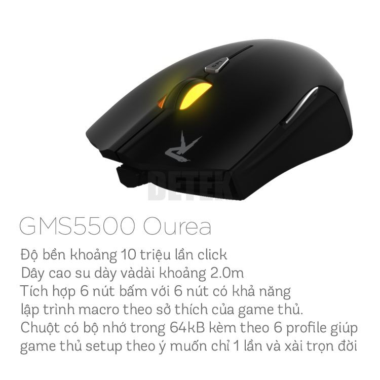 Combo Bàn phím và chuột có dây game thủ chính hãng Gamdias GKC6000