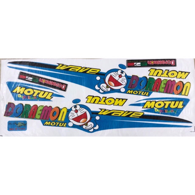 Tem xe Wave chế Doraemon