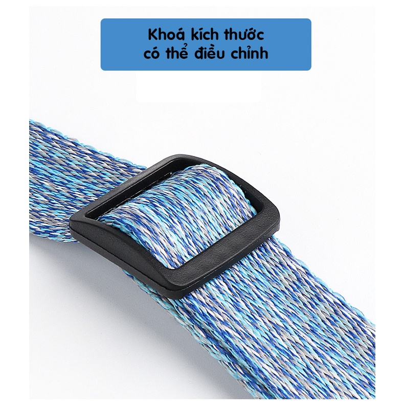 Dây Dắt Dạng Yếm Cho Chó Mèo Có Đệm Tay Cầm Dày Dặn, 2 Lớp, Yếm Vải Cao Cấp Siêu Chắc Bền Đẹp Nhiều Màu