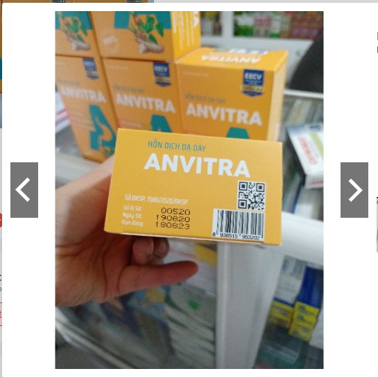 Dạ dày Anvitra giảm ợ chua nóng rát,trào ngược