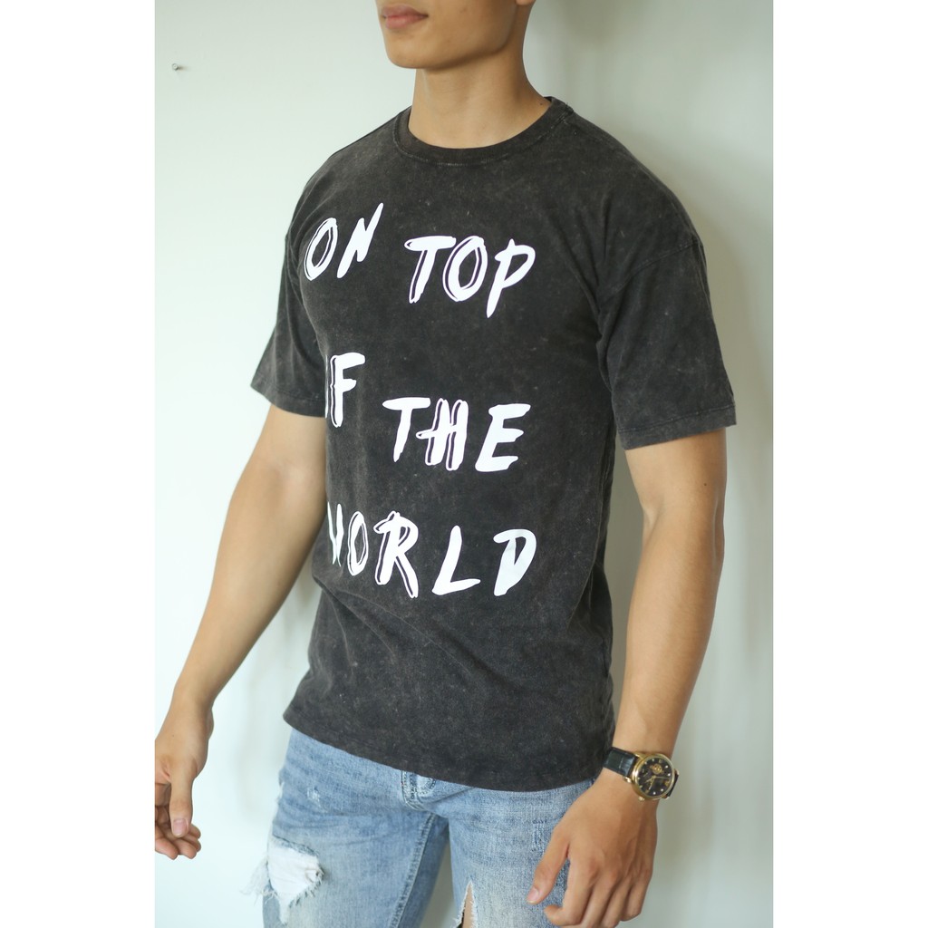 Áo phông cho nam, cổ tròn, 2 mầu xanh & đen, hàng cotton 100%  full size từ 30 - 90kg