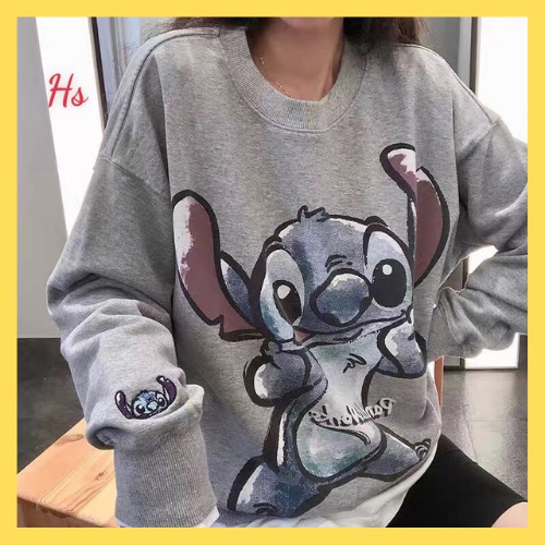Áo Sweater dài tay in Stich - Áo nỉ nữ hot phong cách Hàn Quốc - MIUMIU CLOTHINGS | BigBuy360 - bigbuy360.vn