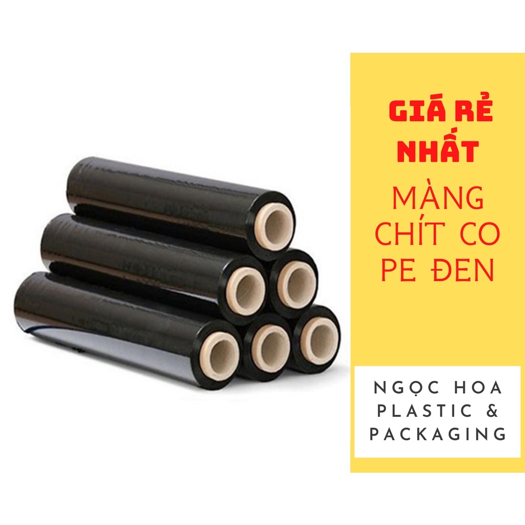 Màng chít đen - Màng PE Đen bọc hàng 2kg