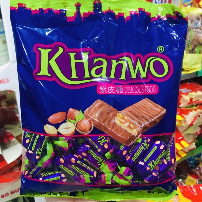 500g Kẹo Tím KHanwo Socola Hạnh nhân