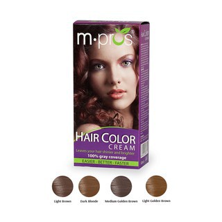 Kem Nhuộm Phủ Bạc Thời Trang Cao Cấp M.pros(Lihgt  Mahogany Brown 09,Light Copper Brown11 ) 60ml