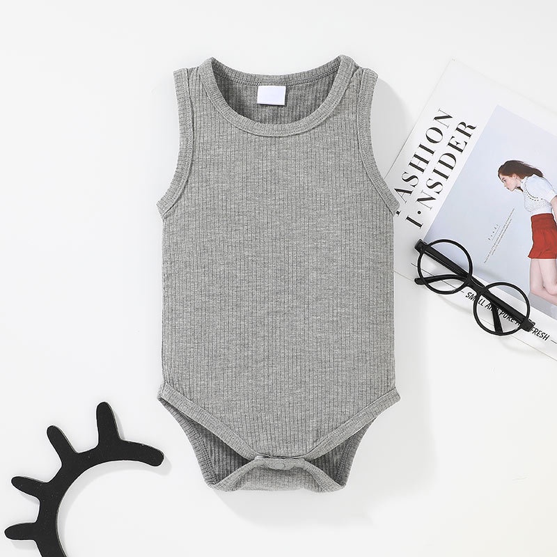Body Chip ba lỗ Sát Nách Cho Bé Trai Bé Gái Sơ Sinh 0-24 Tháng,Bodysuit Liền Thân Mùa Hè Áo Liền Quần Cho Bé trẻ em