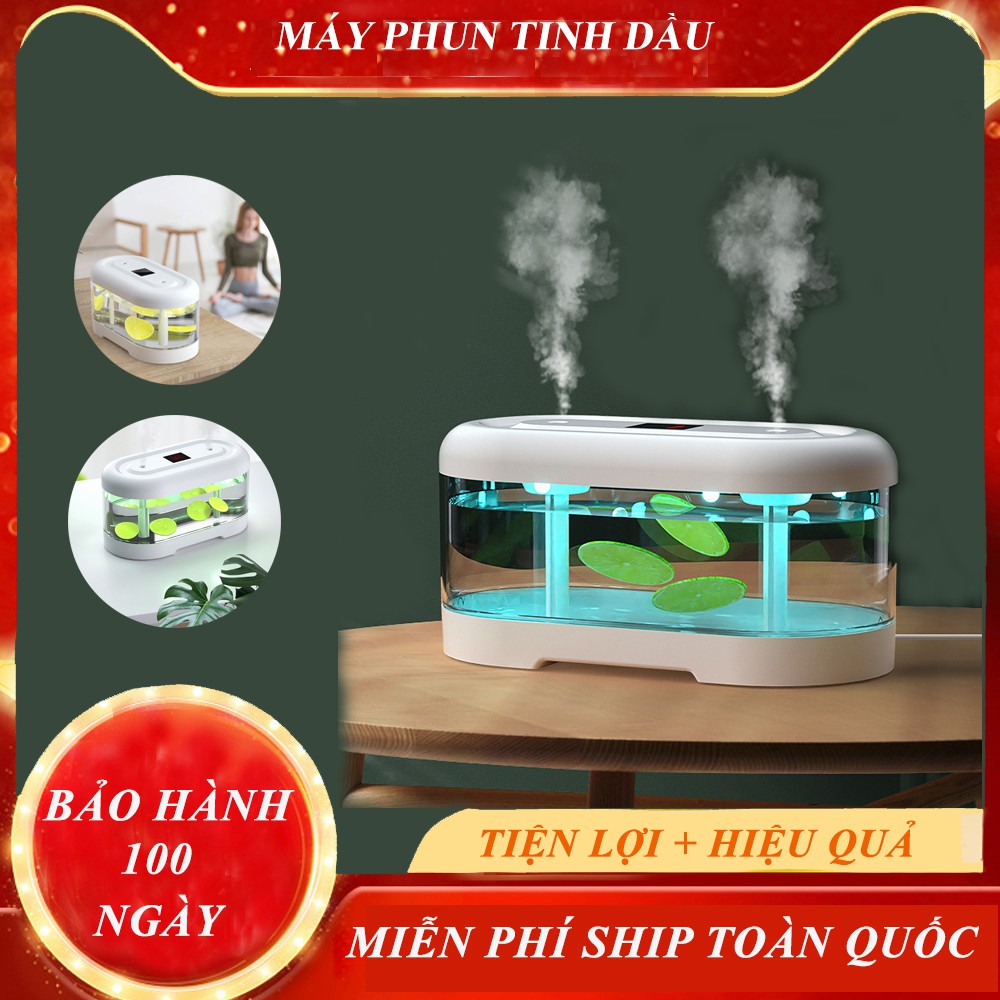 (SALE) Máy phun sương tinh dầu, máy phun sương tạo ẩm khuếch tán tinh dầu công nghệ NANO, 2 chế độ phun sương, MUA NGAY!