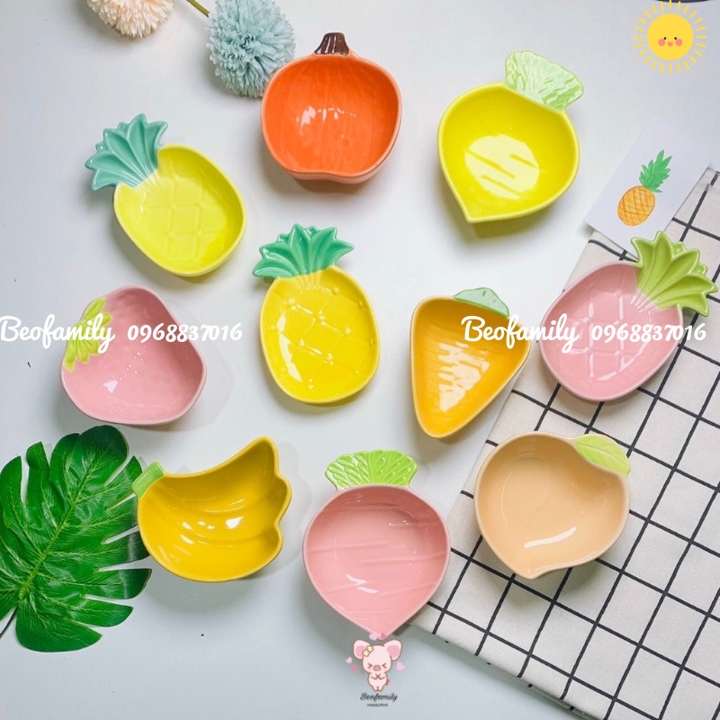 [Chỉ từ 15K] Bộ sưu tập bát đĩa, chén dĩa ăn dặm kiểu Nhật bằng gốm sứ 100 - 150 ml, xinh xắn, cao cấp chất lượng số 1
