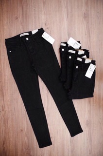 Combo 2 Quần skinny đen trơn