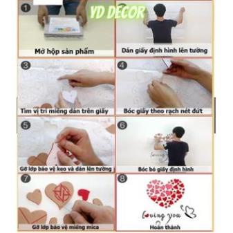 Tranh dán tường mica - trang trí phòng khách, phòng ngủ, quán cafe, trà sữa, phòng chơi cho bé