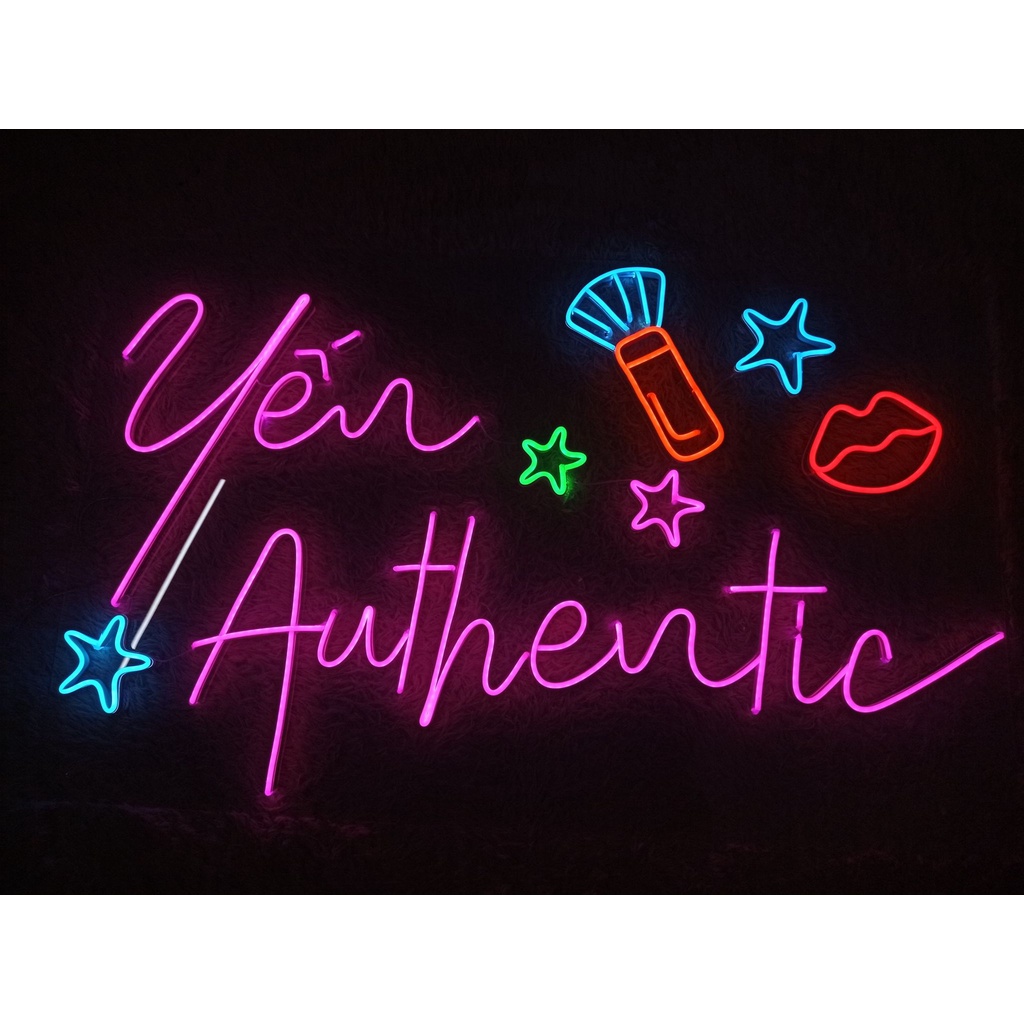 Đèn led neon sign 12v flex decor chữ theo tên trang trí thiết kế uốn chữ theo yêu cầu - Mixj