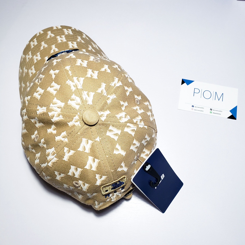 Mũ lưỡi trai NY mũ M.L.B Monogram Ball Cap Brown nón lưỡi trai NY - Pom Store